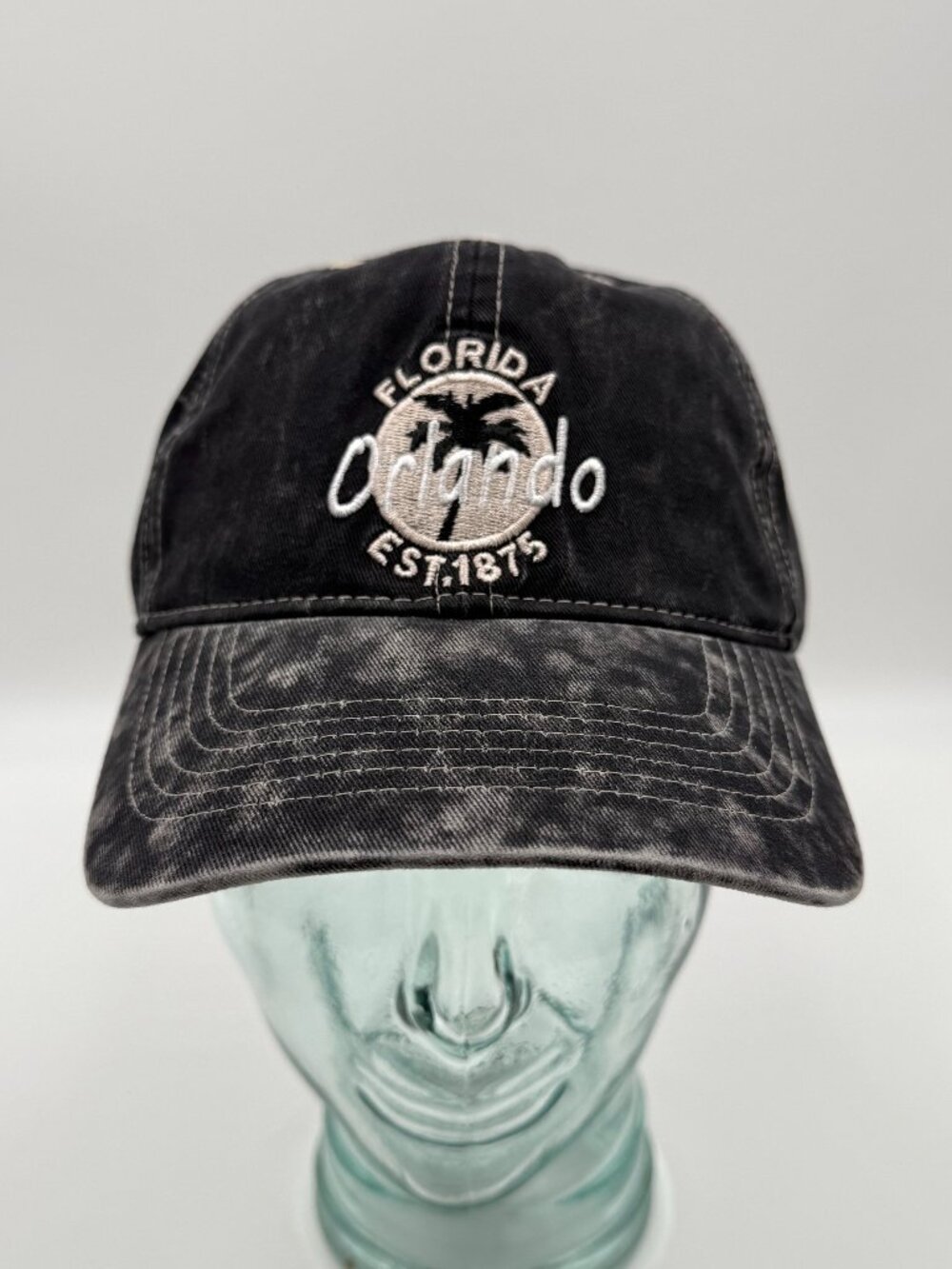 Orlando Florida Est 1875 Embroidered Hat Strapback Cap One Size Adjustable Black